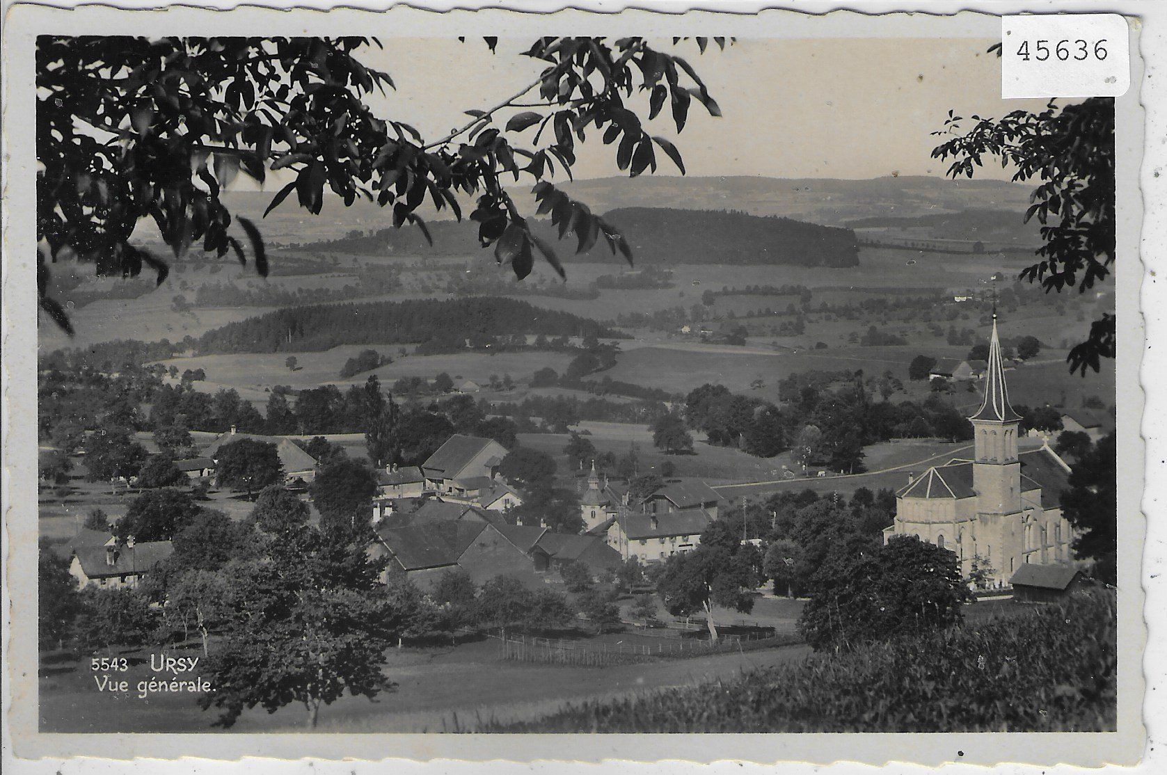Cartoline postali: Ursy FR - Vue generale – Usato da Ettingen venduto da Kartenplanet