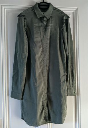 MARGIELA : Robe-chemise 20% soie t. 36