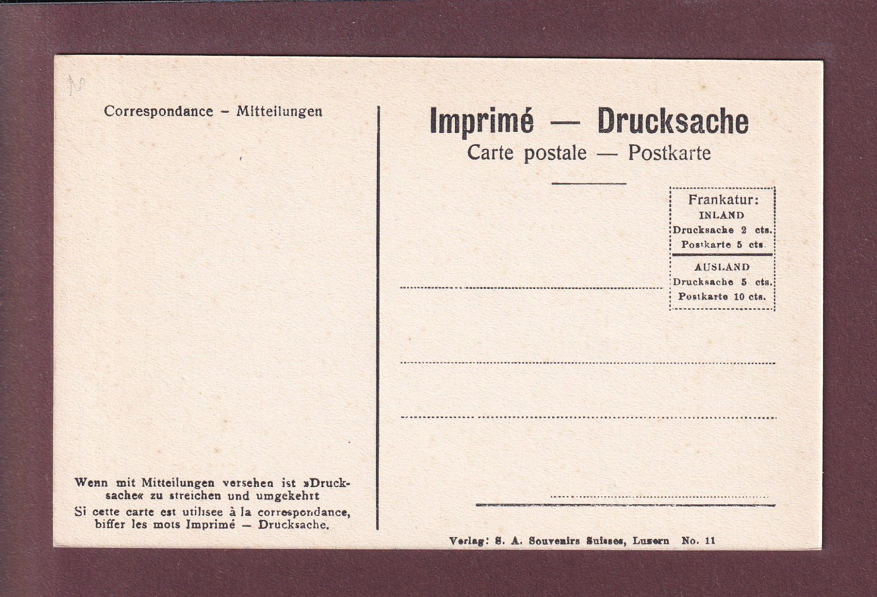 Cartoline postali: LUZERN - Hotel Balance - Hund Kutsche – Usato da Pully venduto da nicecards-shop 1