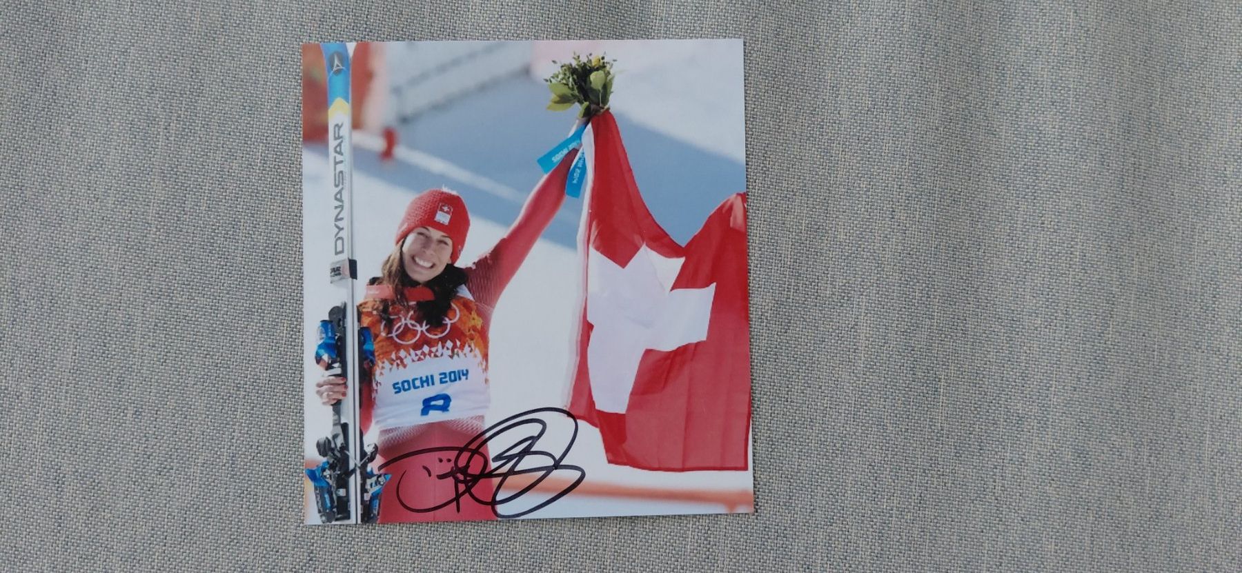 Autogramme: Autogramm Dominique Gisin – Gebraucht aus Schmerikon von Olympia04