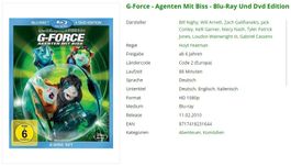 G-Force - Agenten Mit Biss - (Bluray und DVD)
