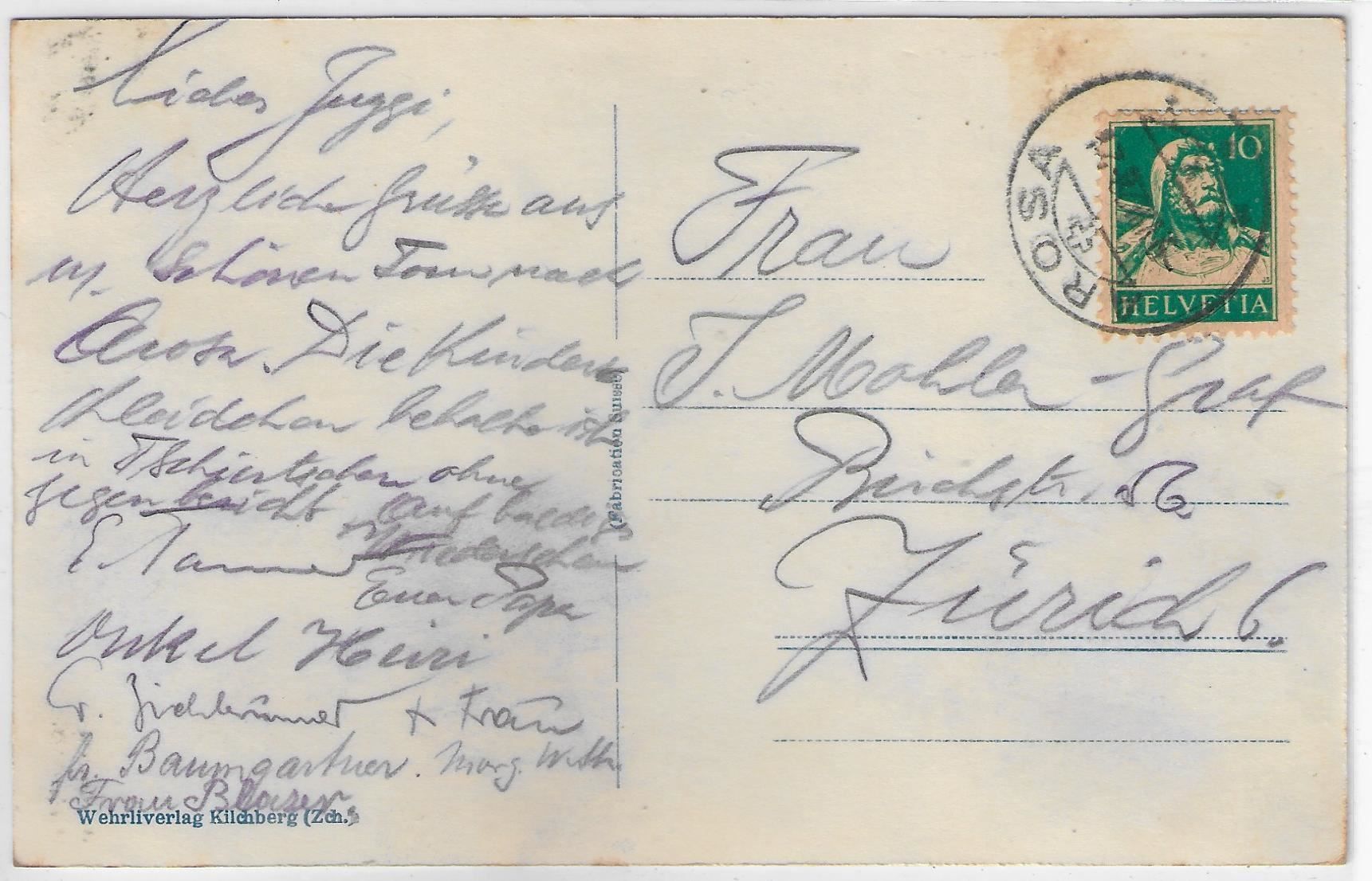 Cartoline postali: Arosa - Dorfpartie – Usato da Ettingen venduto da Kartenplanet 1