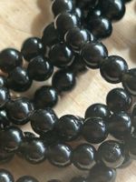 Strang echte Obsidian beads 4 mm