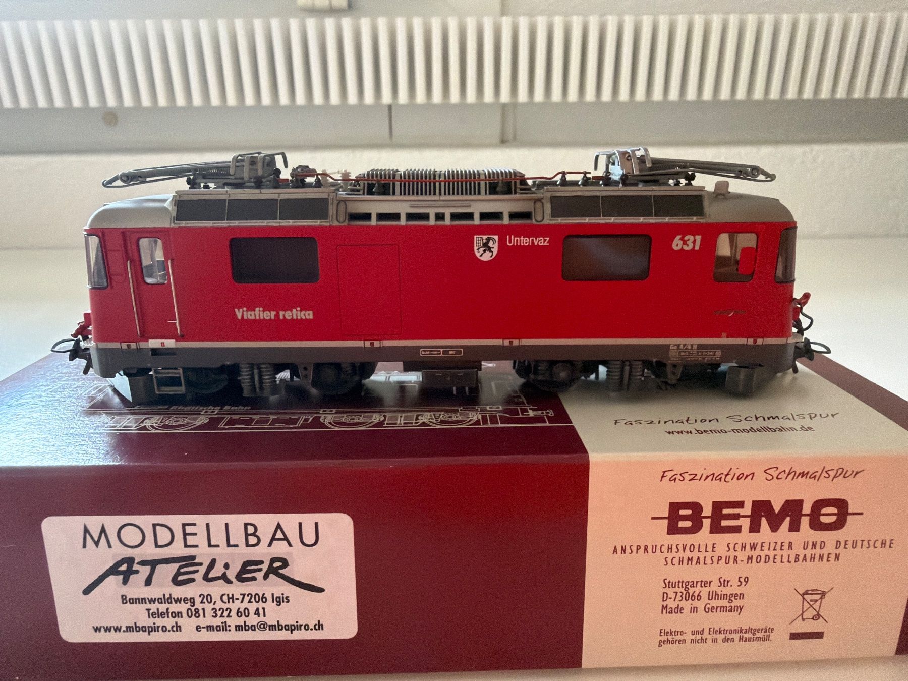 Bemo Modellini di ferrovie: BEMO 1358161 Untervaz neurot – Nuovo (secondo la descrizione) da Horriwil venduto da Marks70