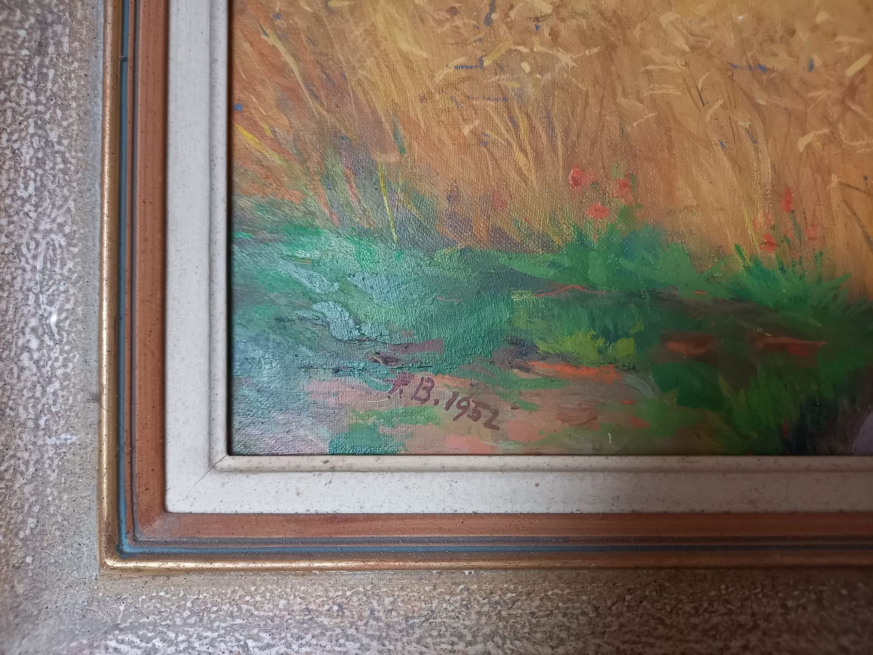 Gemälde: Landschaft im Sommer – Gebraucht aus Wohlen b. Bern von phifaka 1