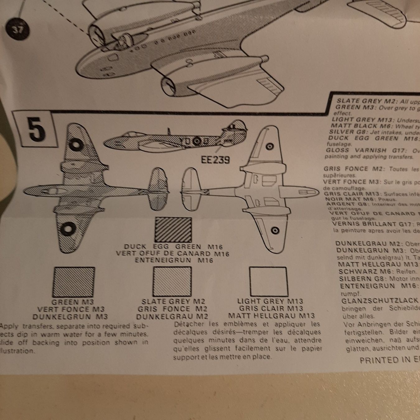 Airfix Kit di modellismo & Modellini statici: 1744 ... Gloster Meteor Mk III ... Airfix 268 – Usato da Bonstetten venduto da Benibanny59 1