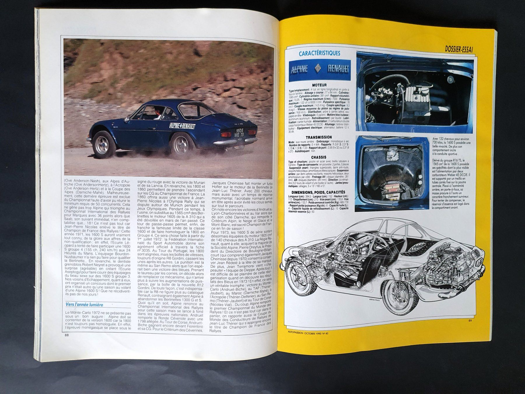 Riviste & Magazine: Auto Passion, Alpine-Renault 1600 S et Groupe 4, 17 pages – Usato da Martigny venduto da Abm1000 2