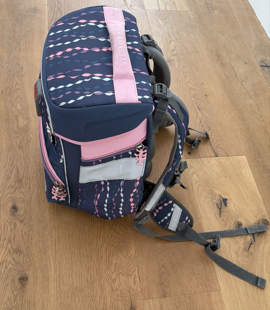 Borse & Zaini: Schulranzen Step by Step Muster blau/pink gut erhalten – Usato da Grabs venduto da TOPSPORT81 1