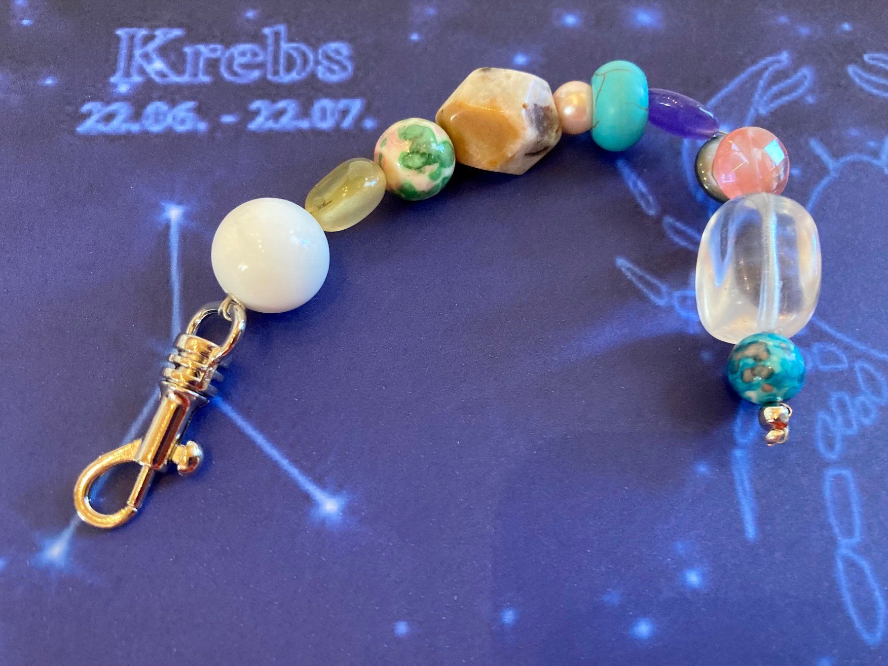Minerali & Pietre curative: Sternzeichen Krebs seine Steine/Farben – Nuovo (secondo la descrizione) da Biberist venduto da tl-schmuck