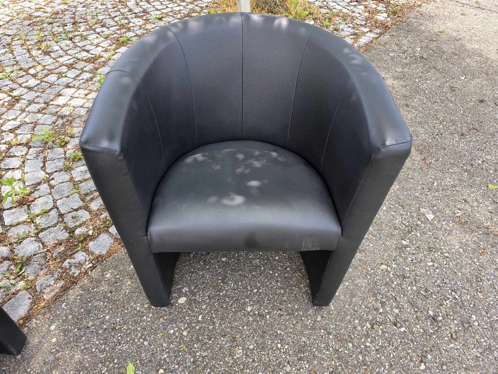 Poltrone: 2x Sessel Schwarz Kunstleder, moderne Sitzmoebel  – Usato da Mettlen venduto da elios0888 2