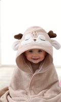 Baby Kapuzenhandtuch Rehntier Motiv Grösse 0-12 Monate neu