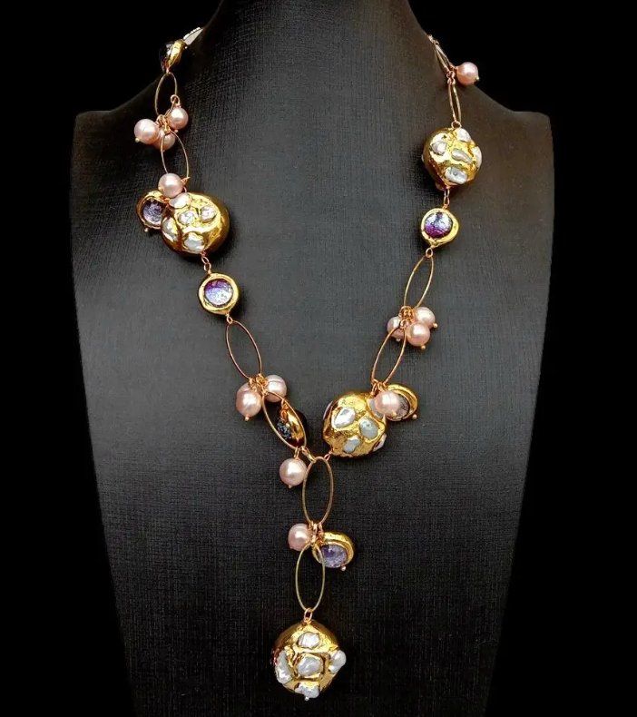 Catenine: Collier de perles blanches Keisha, perles Roses – Nuovo e nell'imballaggio originale da Genève venduto da TradeCH 3
