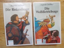 2x Auguste Lechner: Die Rolandsage & Die Wolfdietrichsage