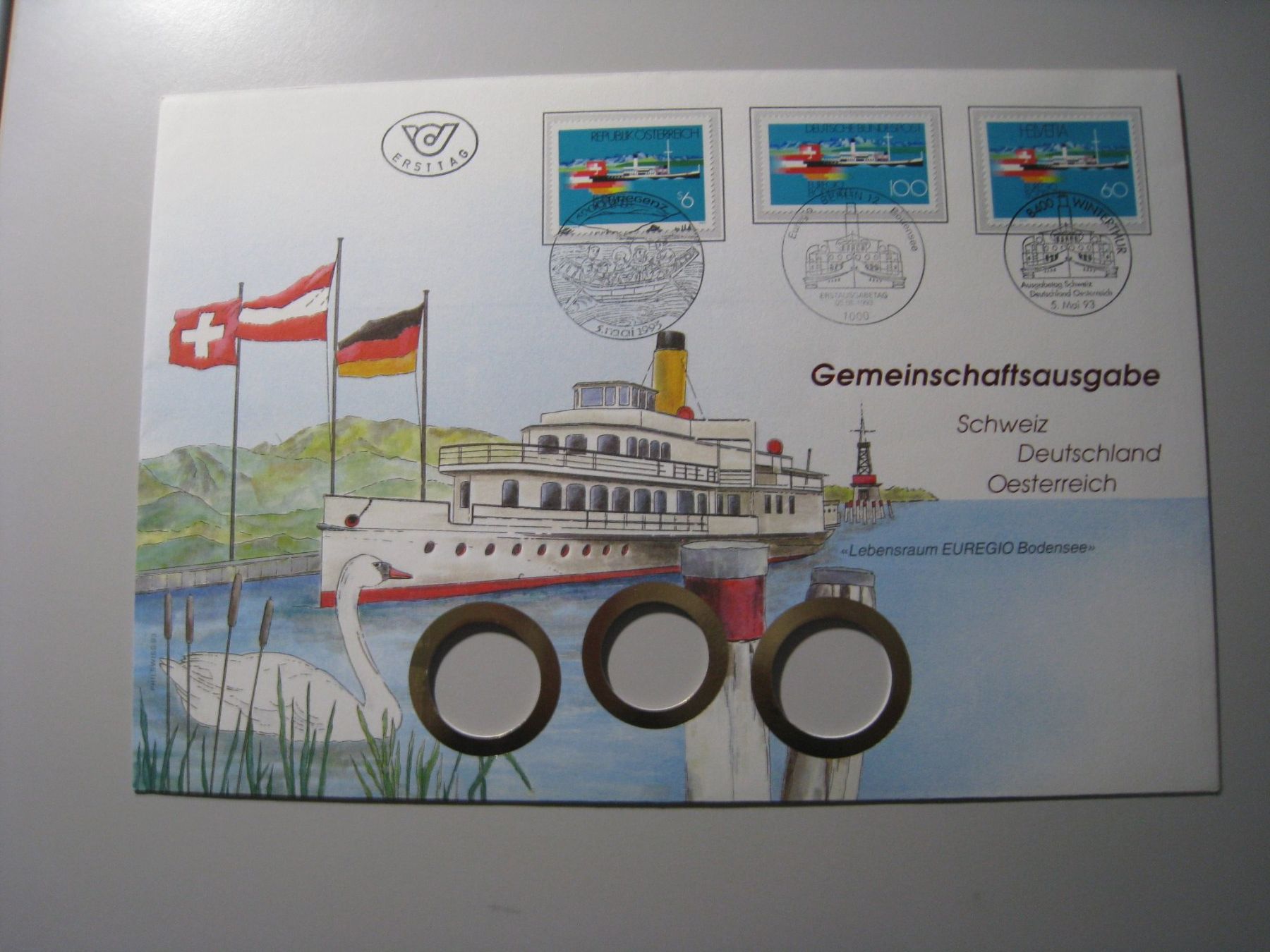 Buste & buste per spedizione: Ersttagsbrief Euregio Bodensee Gemeinschaftsausgabe gebra... – Usato da Aarwangen venduto da Pinsel7890