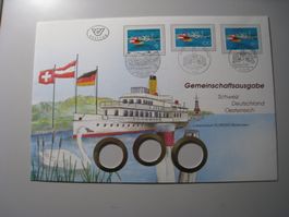 Ersttagsbrief Euregio Bodensee Gemeinschaftsausgabe gebra...