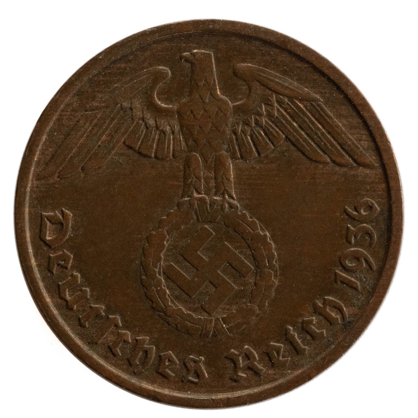 Tutti le monete: Deutschland - 2 Reichspfennig - 1936 - D – Usato da Rotkreuz venduto da num_6343 1