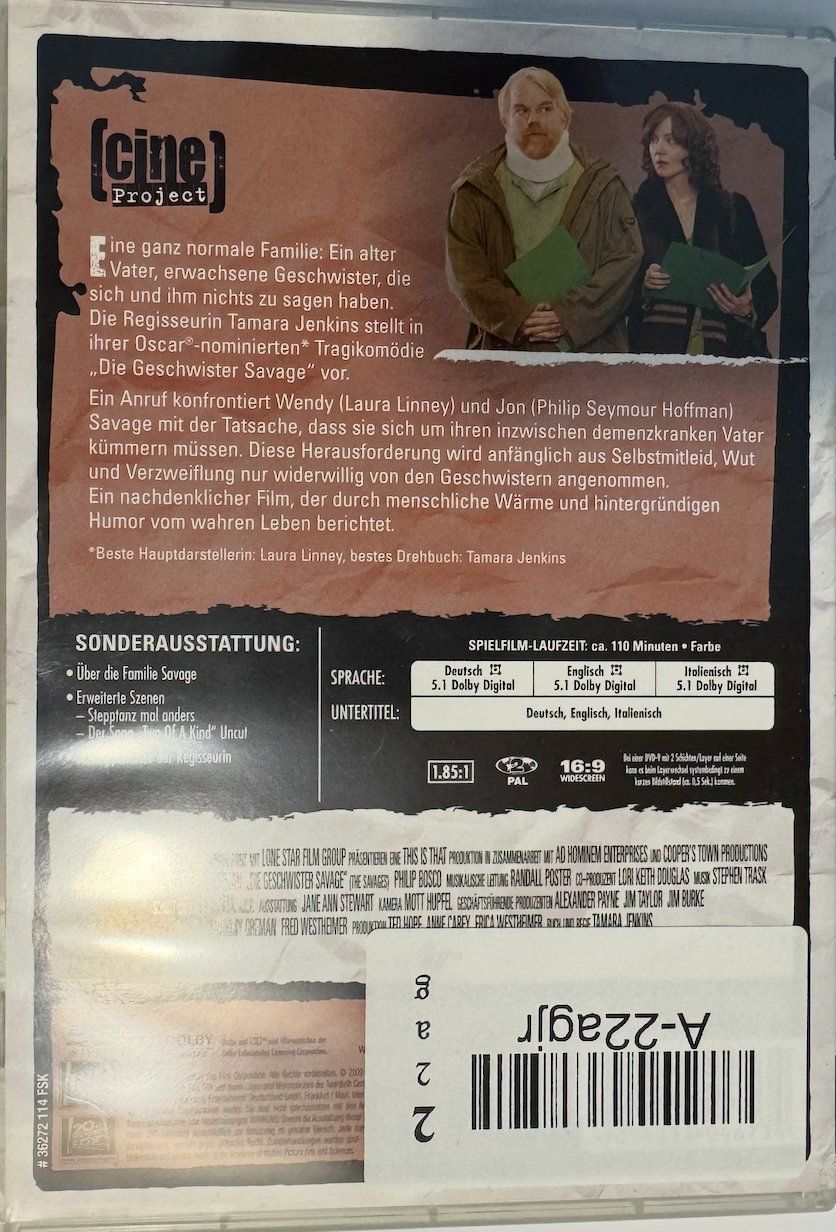 Tutti i DVDs: DVD DIE GESCHWISTER SAVAGE – Usato da Wisen venduto da gigisna 2