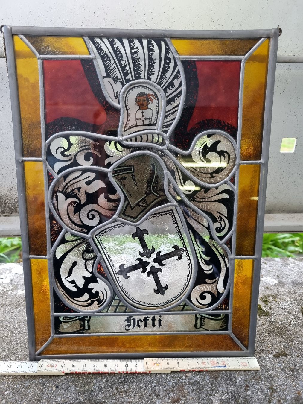Altro in Antiquarato & Arte: Alt Wappenscheibe  Helfi – Usato da Ostermundigen venduto da vintage60 1