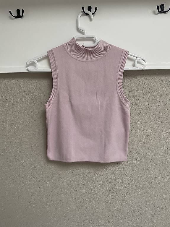 Top: Stricktop ärmellos  Stehkragen  Gr. S – Usato da Glis venduto da SabrinaXA