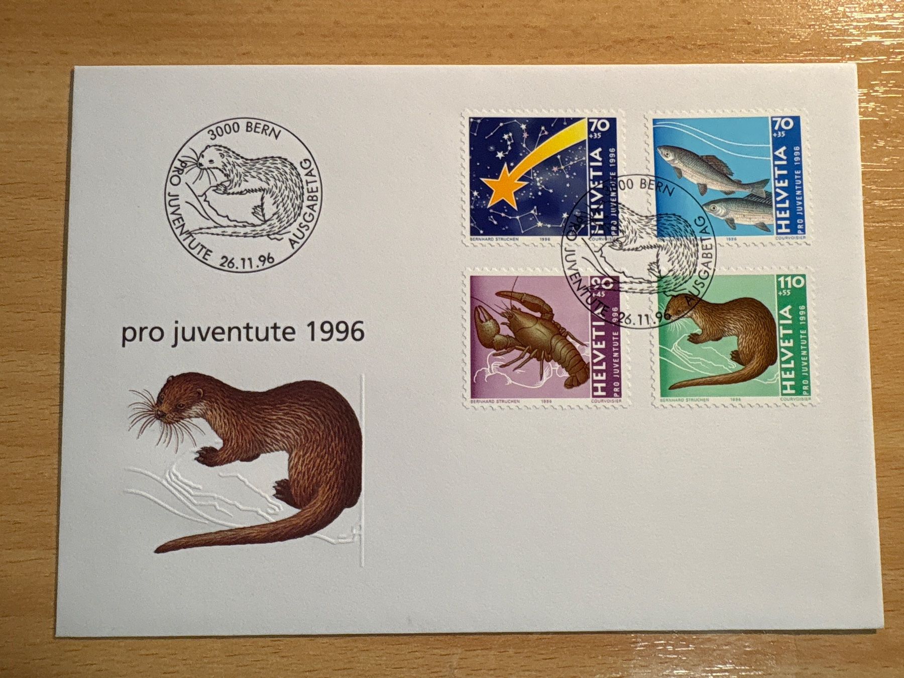 Tutti i francobolli: Pro Juventute Briefmarken-Satz 1996 – Usato da Ibach venduto da lisch3