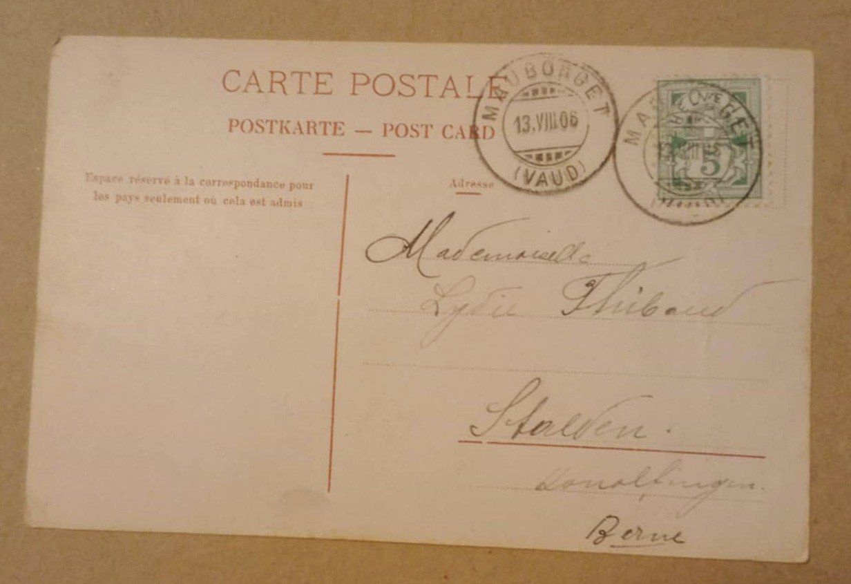 Cartoline postali: Carte Postale - Postkarte / Le Mauborget - 1908 – Usato da Le Locle venduto da PereiraHugo 1