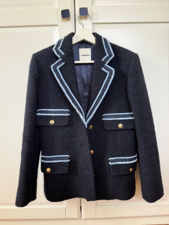 Sandro Damen Blazer, Grösse 34, Dunkelblau- wie neu!