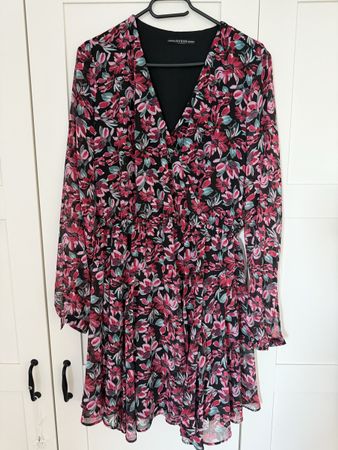 Kleid GUESS Blumenmuster langarm | Grösse 1 size 