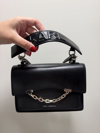 Sac à main Karl Lagerfeld noir avec chaîne