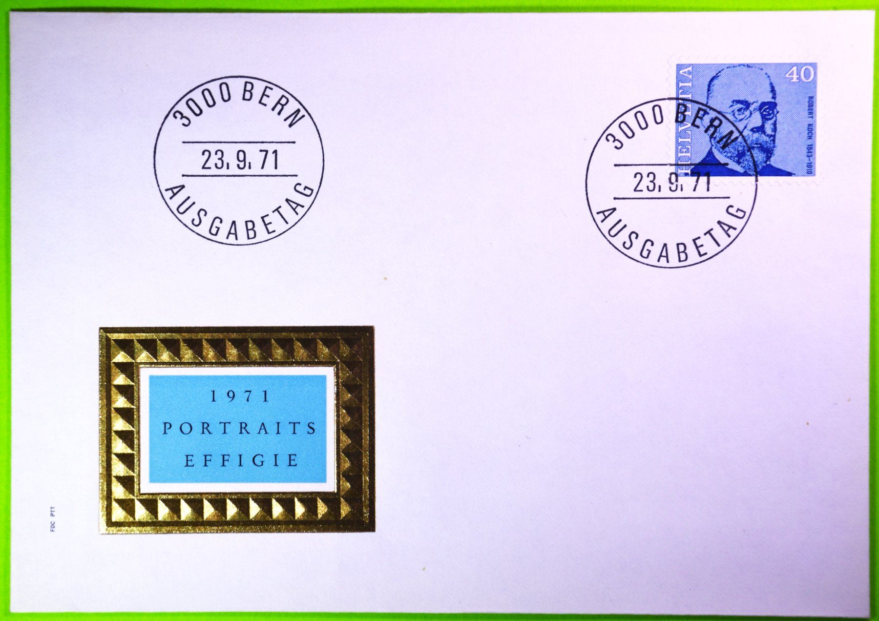 Alle Briefmarken: 1971  /  ERSTAGSUMSCHLAG MIT EINER FR. 0.40 - BRIEFMARKE – Gebraucht aus Luzern von piro12