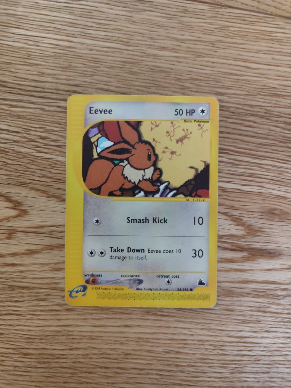 Pokémon Carte collezionabili: Pokemon Eevee Evoli Skyridge E-Reader non holo – Usato da Winterthur venduto da SMOKY062
