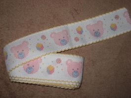 Straminband Baumwollgemisch weiss 5cm breit Reststück!