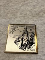Schloss Schauensee Zinn / Metall Plakette 1993 Souvenir