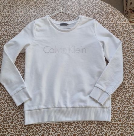 Felpa Calvin Klein bianca taglia S