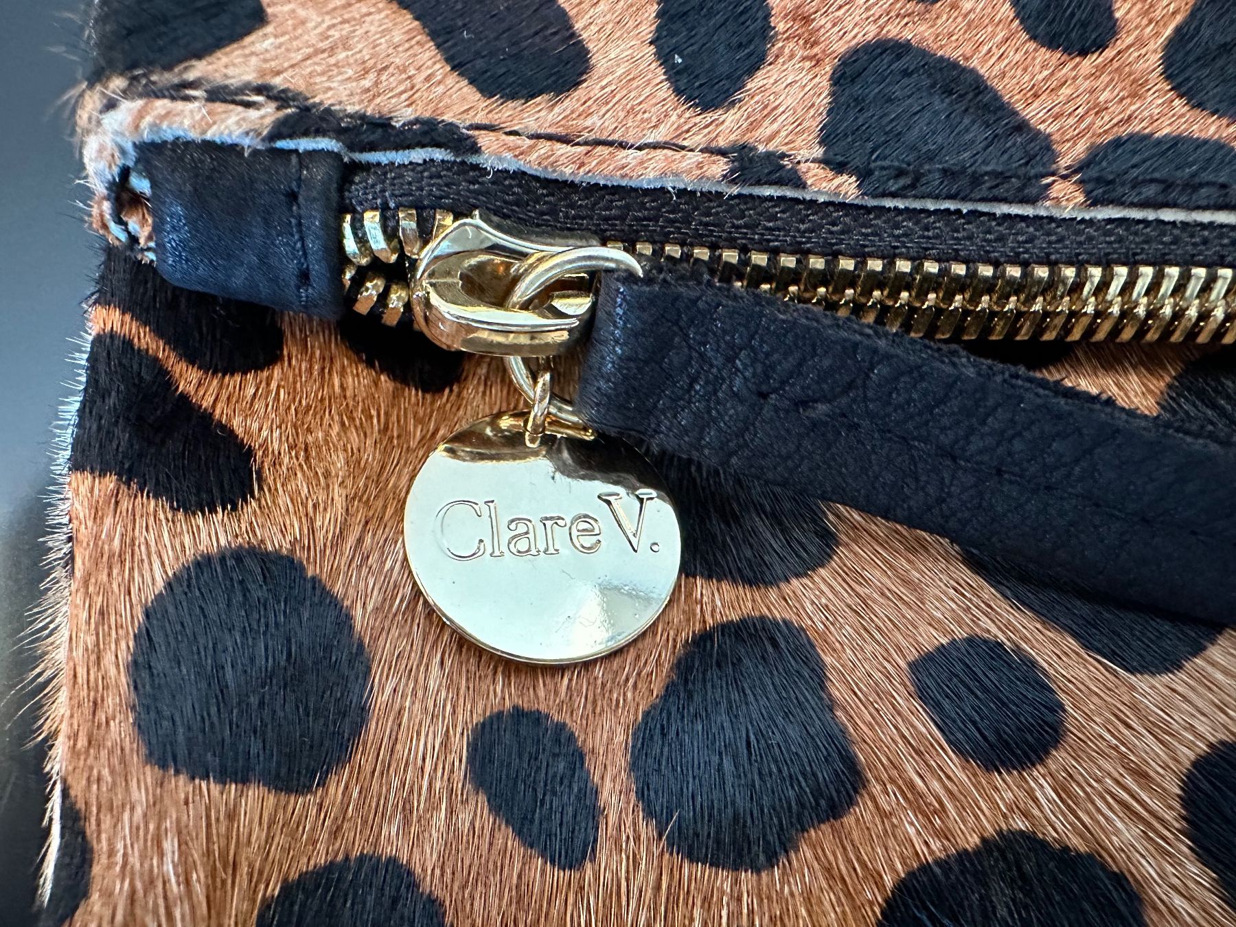 Borse da donna: Foldover Gepard-Clutch von Clare V. – Usato da Lachen SZ venduto da zabalina 1