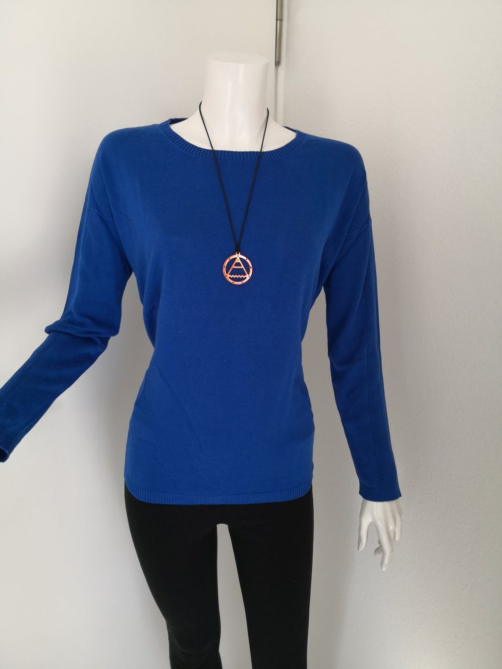 S.Oliver Maglioni & Felpe: 🤩S.OLIVER STRICK-PULLOVER ROYALBLAU MIT REISSVESCHLÜSSEN – Usato da Olten venduto da Naja-Twins-Twins