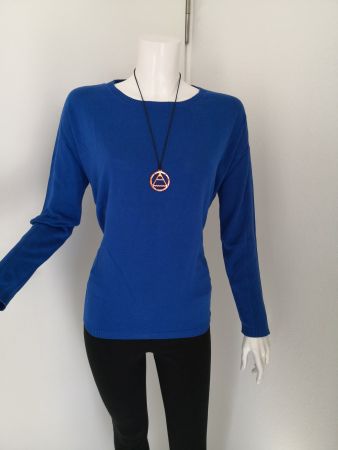 🤩S.OLIVER STRICK-PULLOVER ROYALBLAU MIT REISSVESCHLÜSSEN