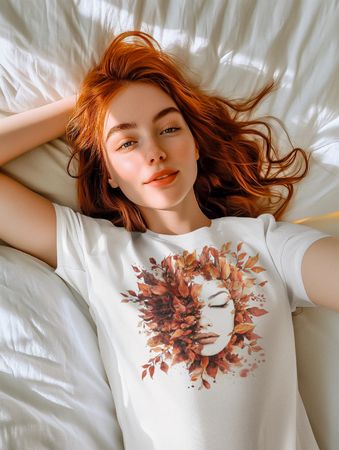 Baumwolle gr. S T-shirt Herbst Druck NEU