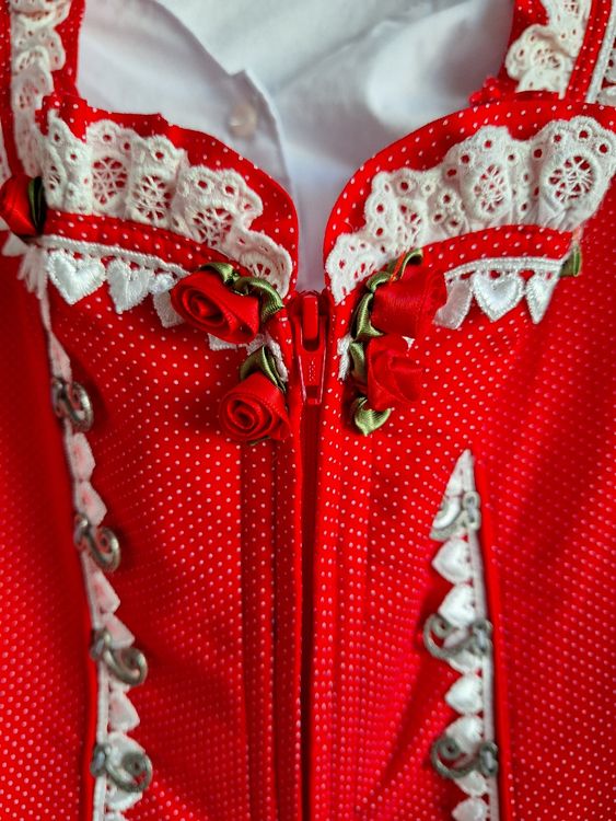 Costumi: Krüger Dirndl Corsage inkl. Bluse, Gr.40 – Nuovo (secondo la descrizione) da Vilters venduto da Fleiflomi 1