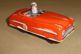 Blechspielzeug Auto Coucou rot mit Fahrer