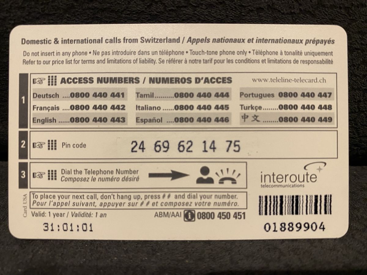 Telefon- & Taxkarten: Teleline – Gebraucht aus Lausanne von babacard10 1