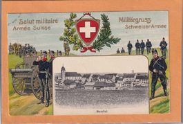 Salut militaire - Bonfol - Vue générale - 1917