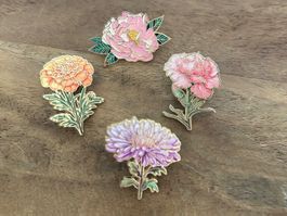 Set 4x Pin Blume