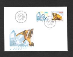 FDC Serie 1065-1066 Mineralien ET 17.9.2002