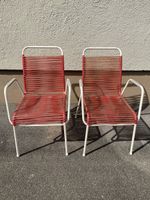 Spaghetti Stühle Rot/Weiss  2 Stück