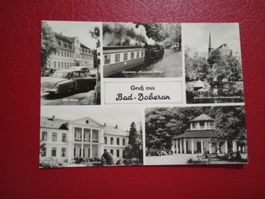 Bad Doberan mehrbildrig Auto Bahn s/w Karte (53)
