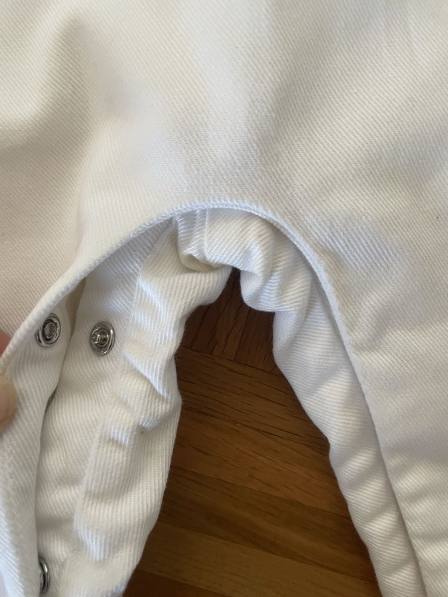Pagliaccetti: Salopette Jacadi blanc 18 mois / 81cm  – Nuovo e nell'imballaggio originale da Versoix venduto da Pti-pois 4