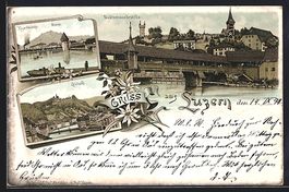 Litho Luzern, Todtentanzbrücke, Kapellb