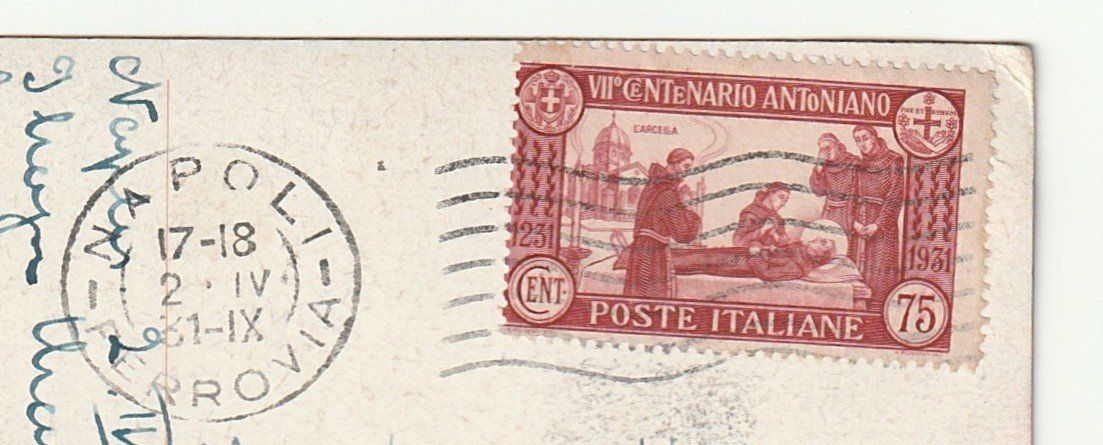 Ansichtskarten: Ansichtskarte Napoli Largo Ferdinando, 02.04.1931 – Gebraucht aus St. Gallen von Ricardo_Deals 2