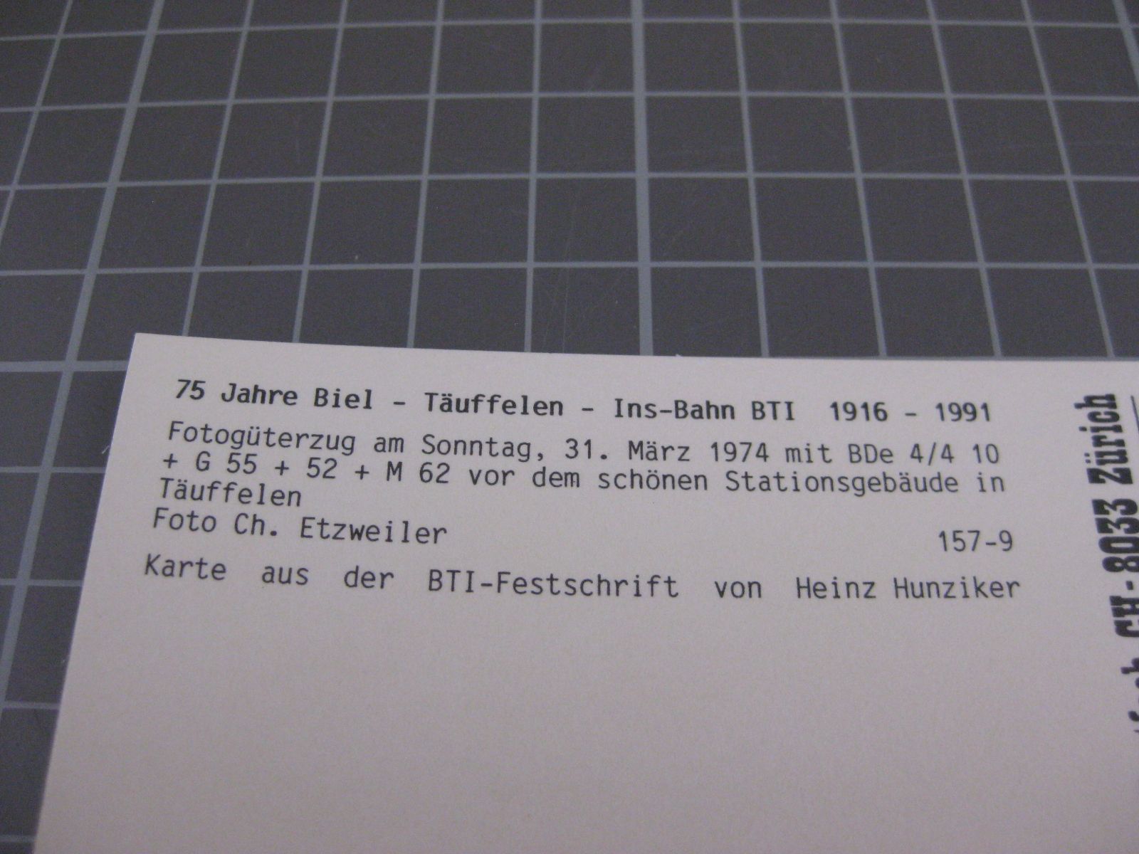 Cartoline postali: AK Täuffelen Bahnhof mit Zug – Nuovo (secondo la descrizione) da Malters venduto da Marosko 2