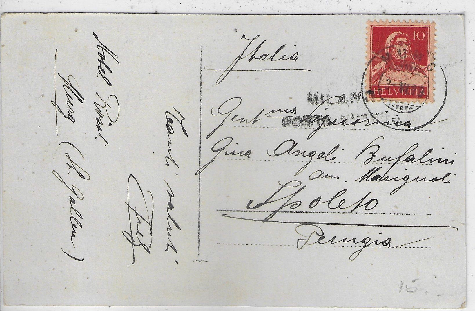 Cartoline postali: Murg - Dorfpartie mit Kirche – Usato da Ettingen venduto da Kartenplanet 1